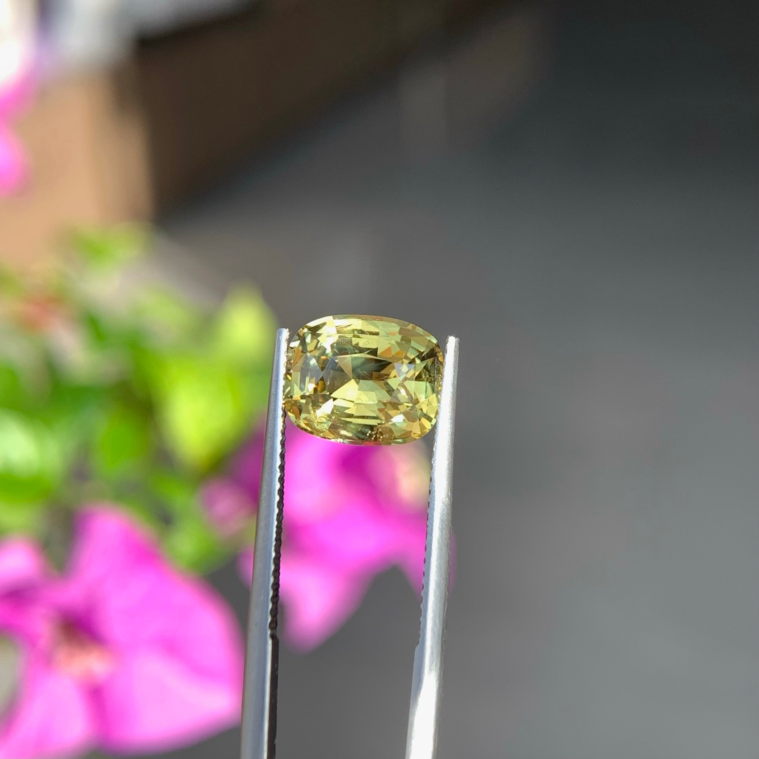 天然无烧金绿宝石